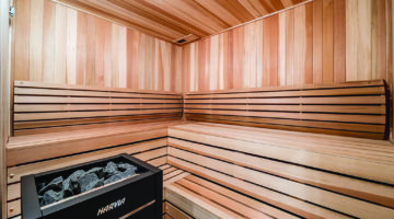 Residential Sauna Builders Choose Cedar For Distinctive Wall Finishes